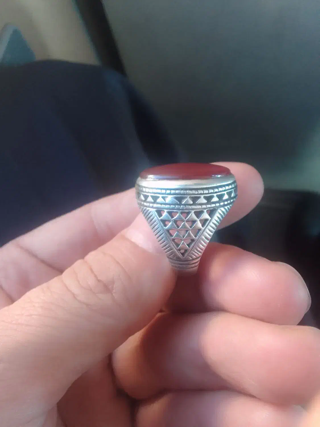 انگشتر عقیق یمنی وبارکاب مصری|جواهرات|تبریز, |دیوار