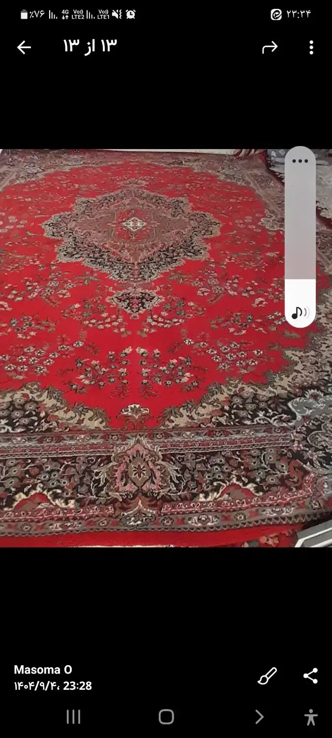 دو عدد فرش کارکرده ۱۲متری بفروش میرسد|فرش|خمین, |دیوار