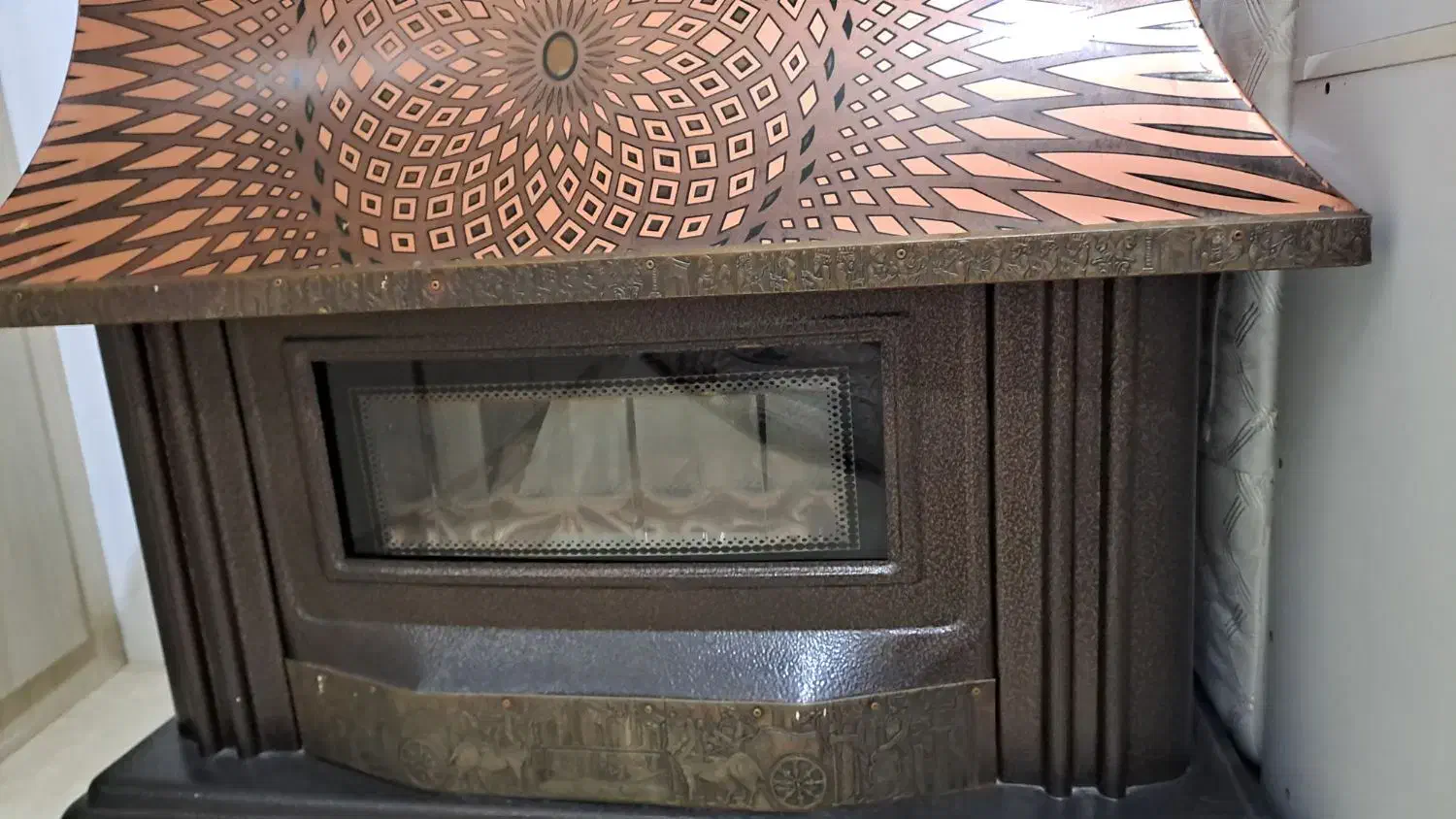 بخاری گازی مدل شومینه|بخاری، هیتر، شومینه|هشتگرد, شهرک راه آهن|دیوار