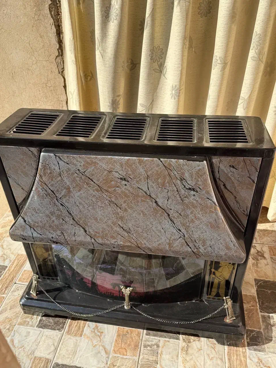 بخاری طرح شومینه|بخاری، هیتر، شومینه|هشتگرد, شهرک راه آهن|دیوار