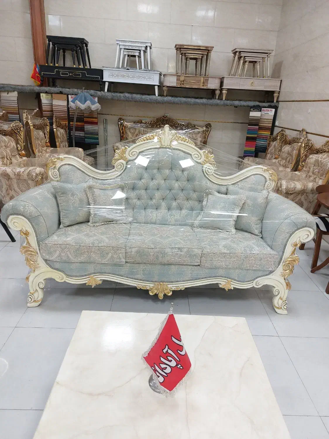 مبلمان استیل کلاسیک ۹نفره راش گرجستان مدل نیکودرحد|مبلمان خانگی و میز عسلی|تنکابن, |دیوار