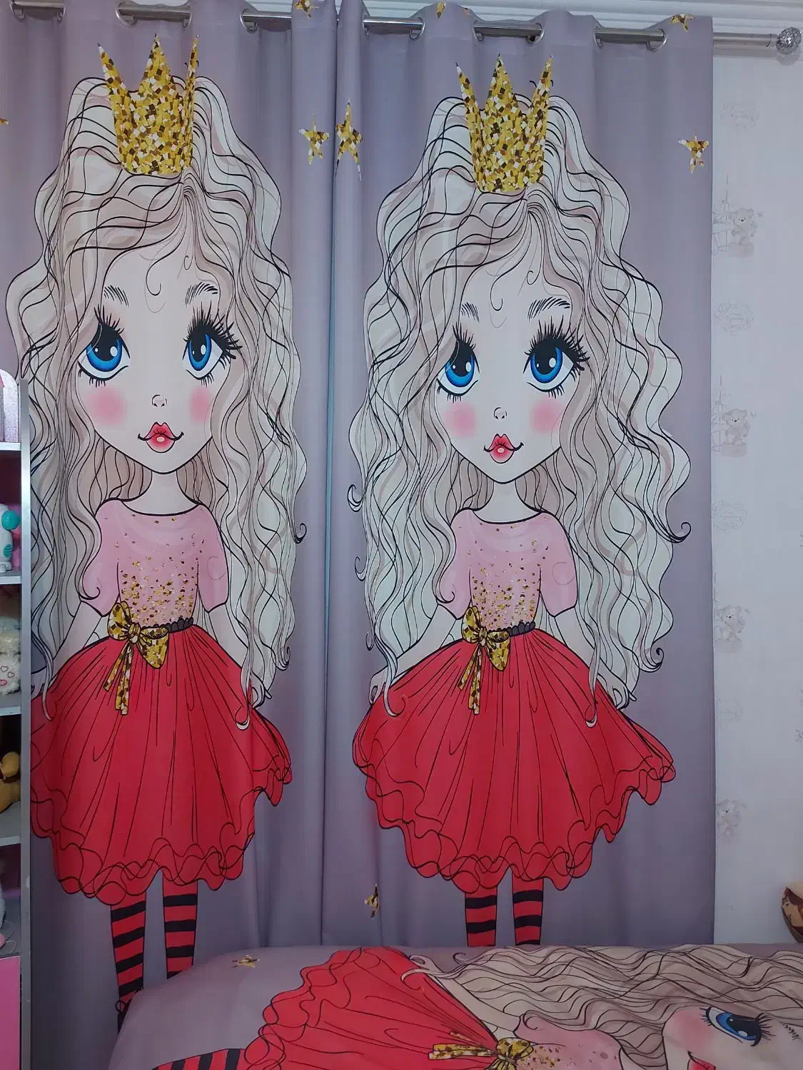 فرش پرده روتختی ست دخترانه|سرویس روتختی|رفسنجان, |دیوار