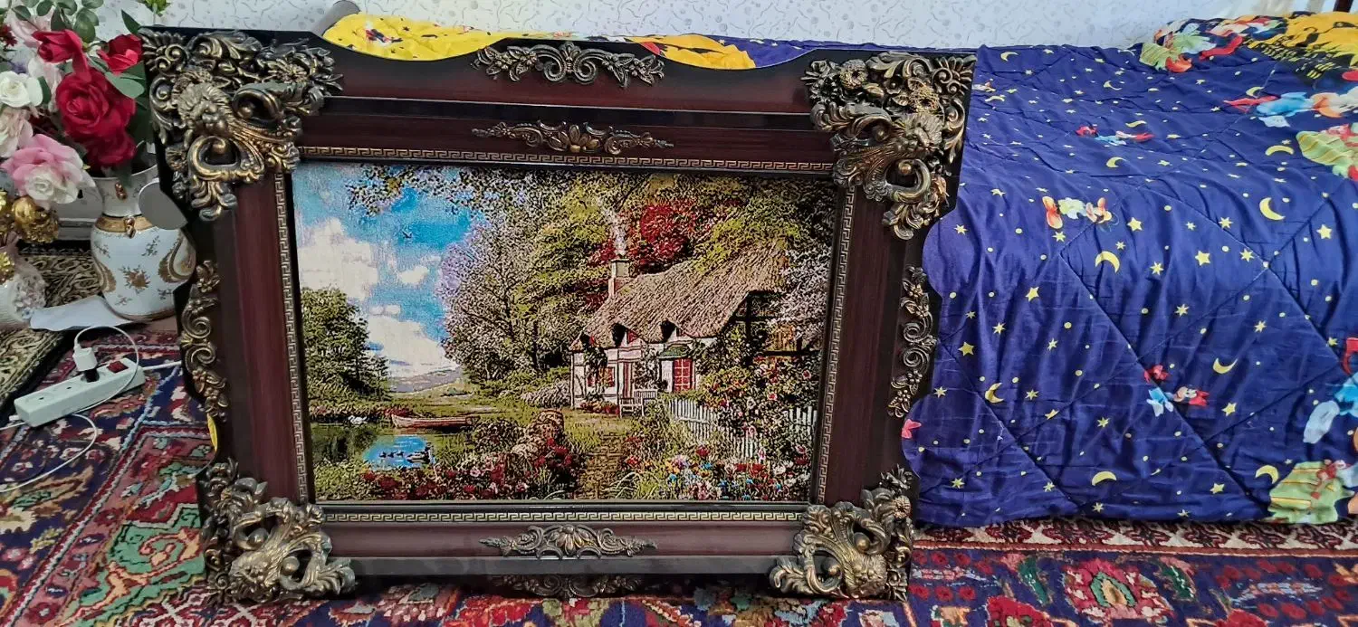 تابلو فرش طبیعت در حد|تابلو فرش|سلماس, |دیوار