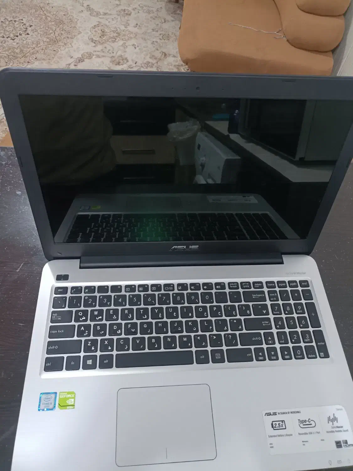 فروش لب تاب مدلAsus  به مشخصات i524ssd 1tjoo 930g|رایانه همراه|نجف‌آباد, گلدشت|دیوار