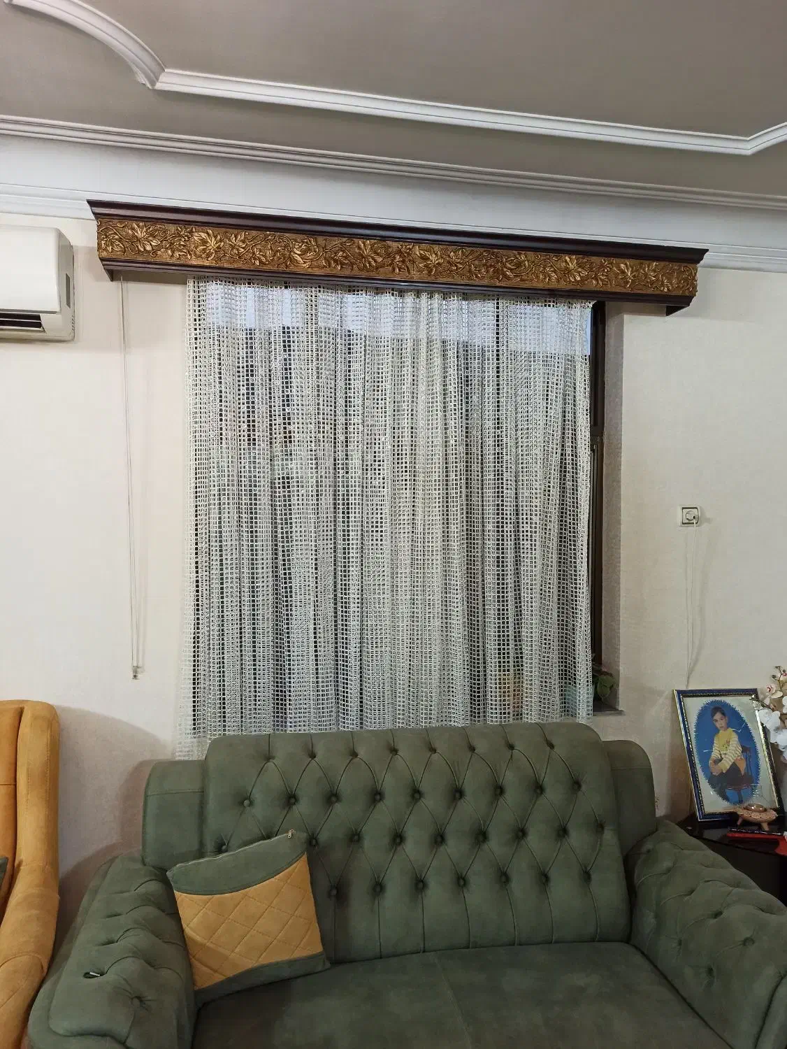 فروش ۲ عدد کتیبه و ۲ عدد پرده دانتل|پرده، رانر، رومیزی|املش, |دیوار