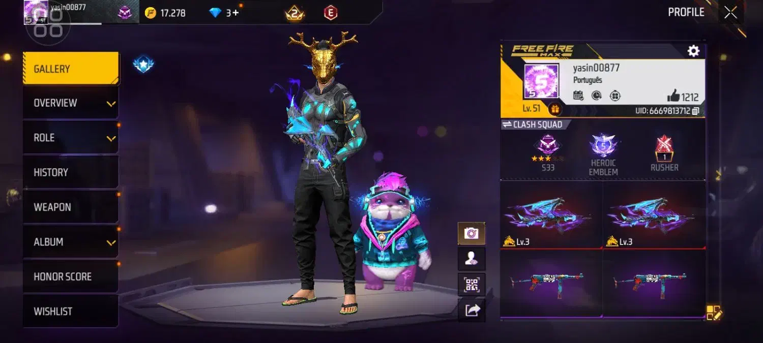 اکانت فیر فایر گان لولی دار|کنسول، بازی ویدئویی و آنلاین|کرج, حصارک بالا|دیوار