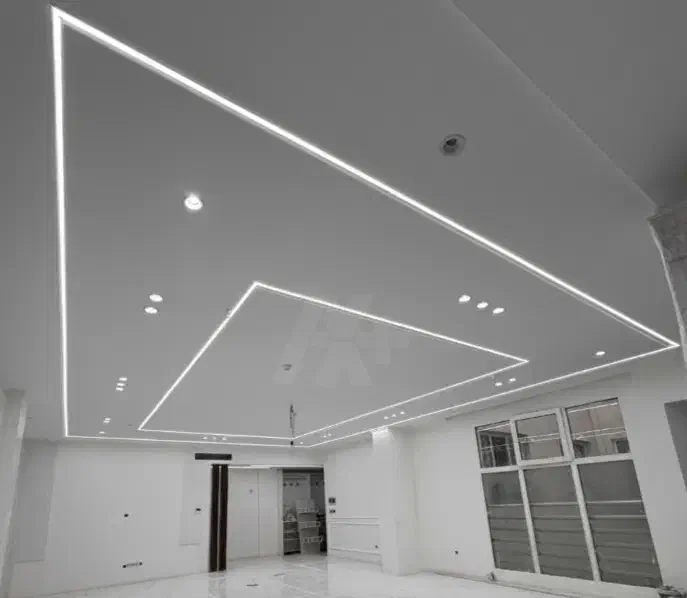 اجرای کناف لاین نوری و دورباکس ساده و نور مخفی|خدمات پیشه و مهارت|جوانرود, |دیوار