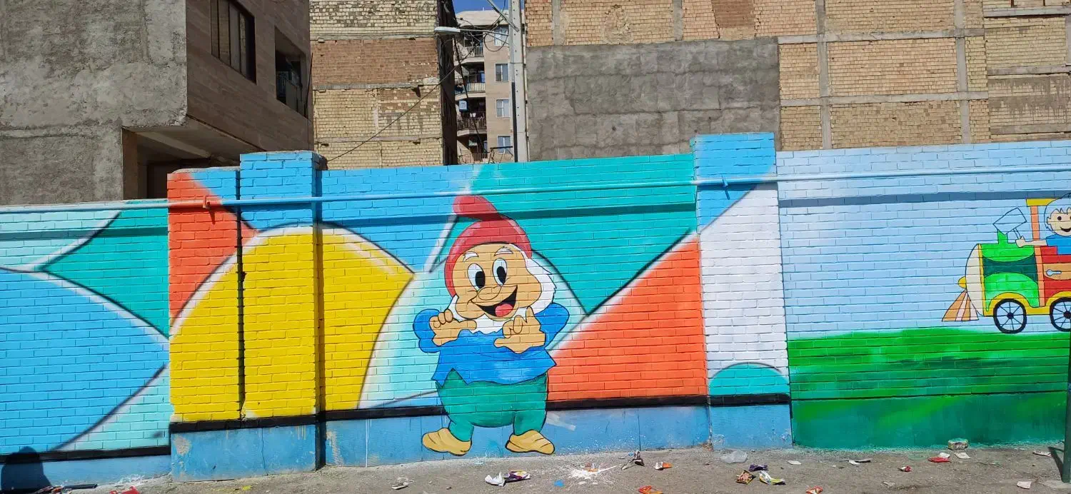 دیوار نویسی ونقاشی دیواری|خدمات پیشه و مهارت|کرج, ساماندهی|دیوار