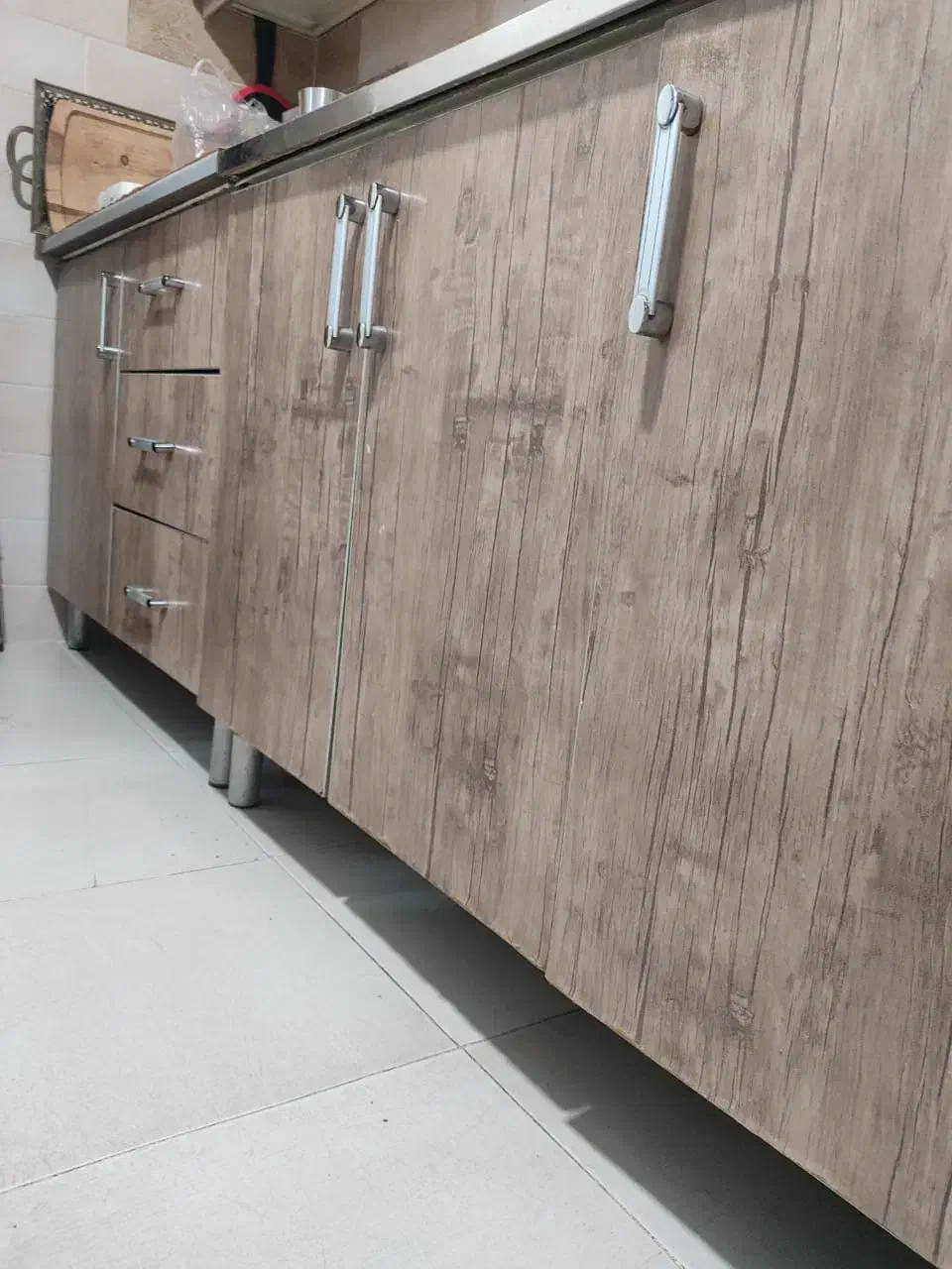 کابینت فلزی با درب mdf|مصالح و تجهیزات ساختمان|مسجد سلیمان, |دیوار