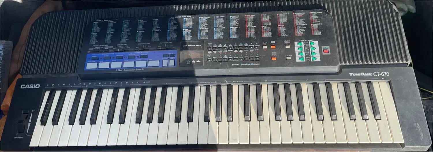ارگ کاسیو مدل TONEBANK-CT670|پیانو، کیبورد، آکاردئون|کاشان, ۲۲ بهمن|دیوار