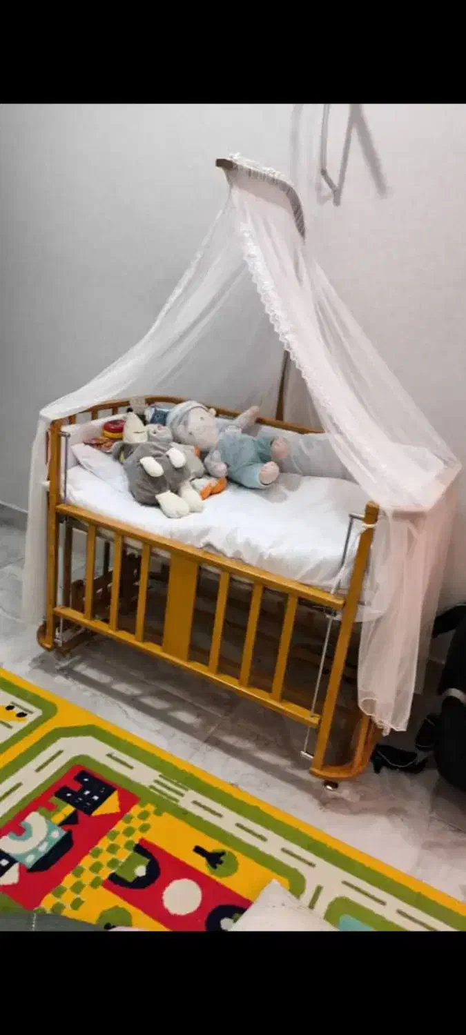 تخت کنار مادر|تخت و صندلی بچه|اهواز, زیتون کارمندی|دیوار