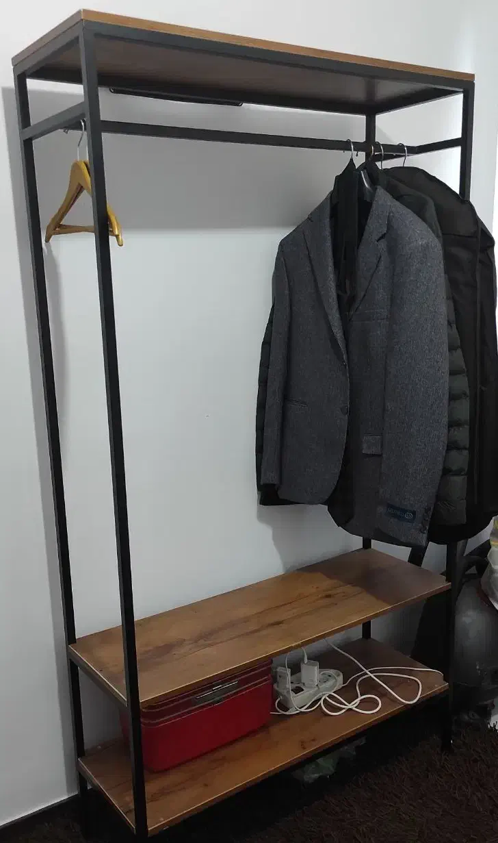 رگال و استند فلزی دارای دو طبقه|کتابخانه، شلف، قفسه‌های دیواری|گرگان, |دیوار