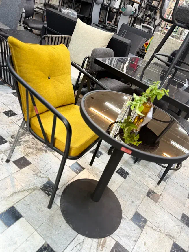 صندلی کامل رستورانی پلاستیکی برندمهماندوست اپن چوب|میز و صندلی غذاخوری|مشهد, عامل|دیوار