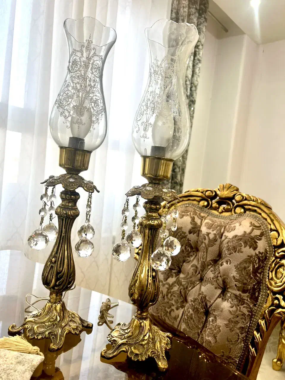 شمعدانی برنز|لوستر و چراغ آویز|اراک, |دیوار