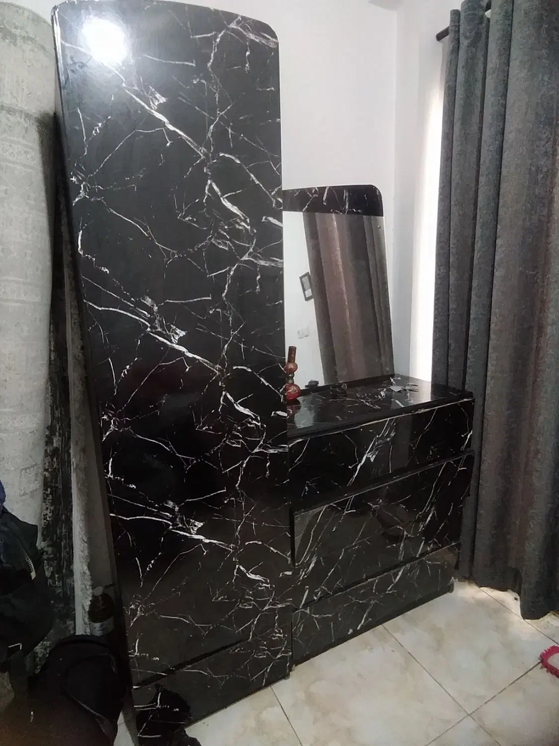 ست کمد لباس و دراور و پاتختی|جاکفشی، کمد، دراور|لاهیجان, لیالستان|دیوار