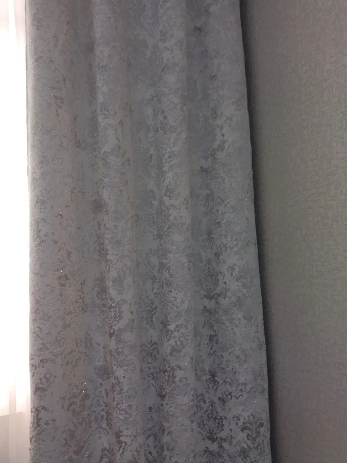 دوعدد کتیبه مخمل طوسی رنگ|پرده، رانر، رومیزی|ری, فیروزآبادی|دیوار