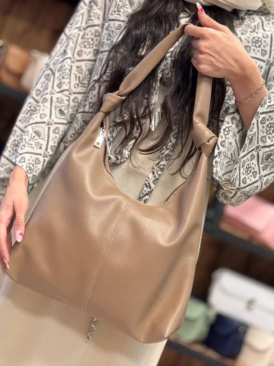 کیف شرانگ دسته گره ای دو تکه|کیف، کفش، کمربند|شیراز, زند|دیوار