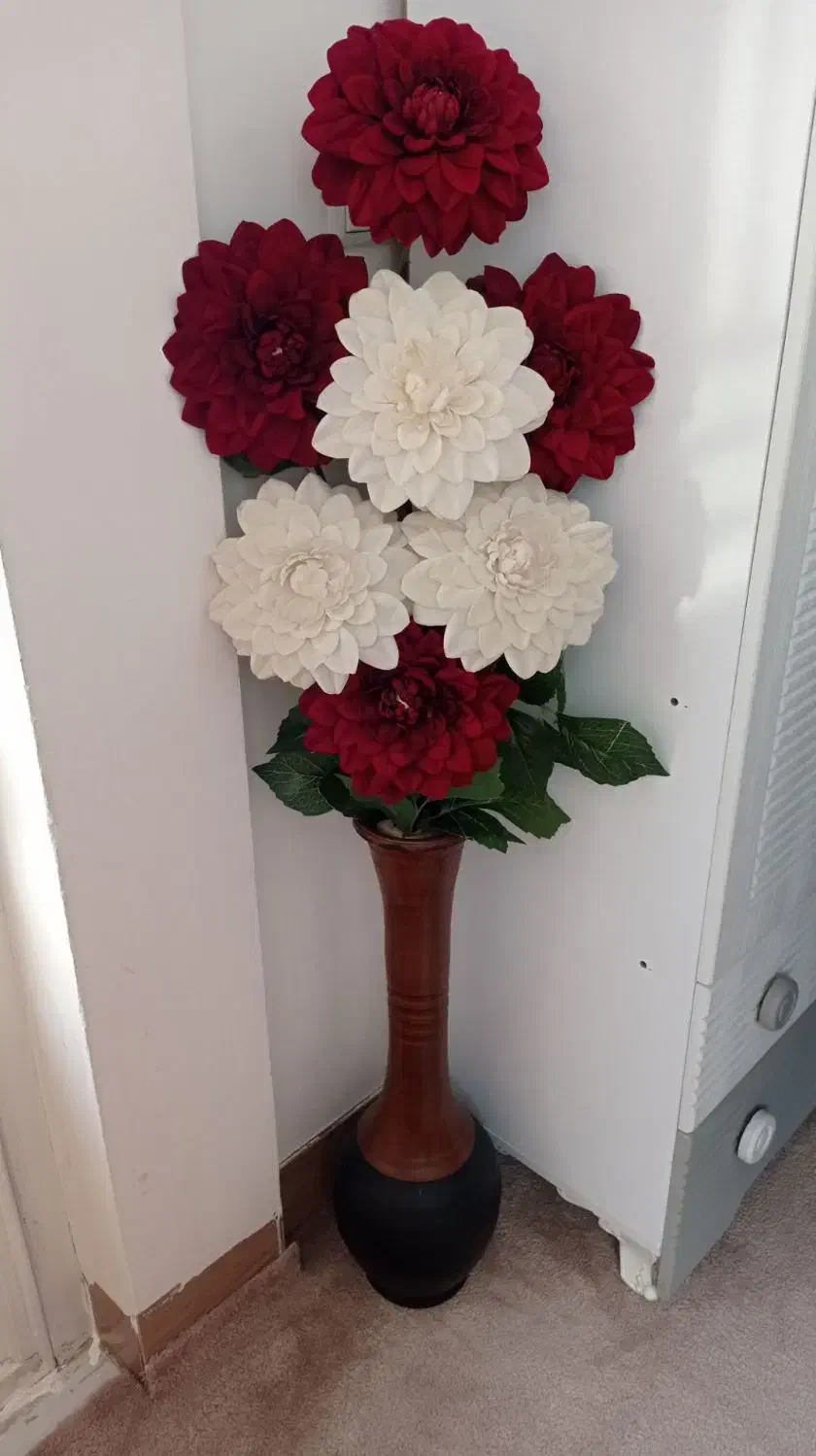 گل گلدون  تمیز  مرتب|گل مصنوعی|ازنا, |دیوار