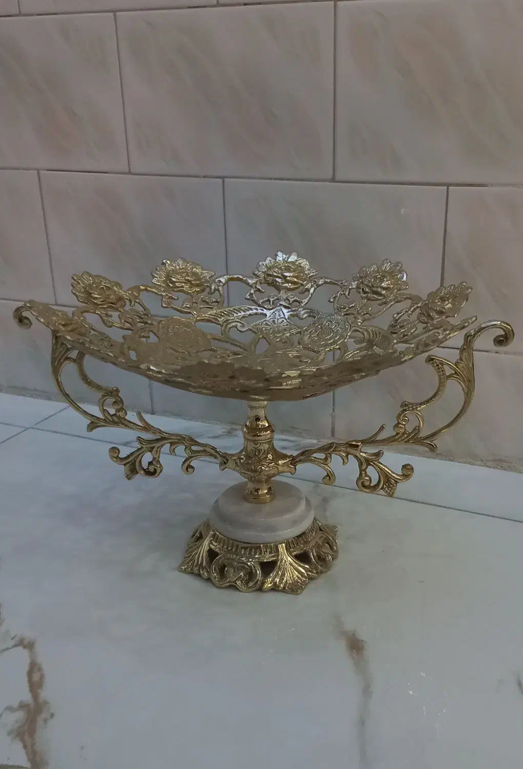 میوه خوری شیرینی خوری برنز اصل|ظروف سرو و پذیرایی|کرمانشاه, |دیوار