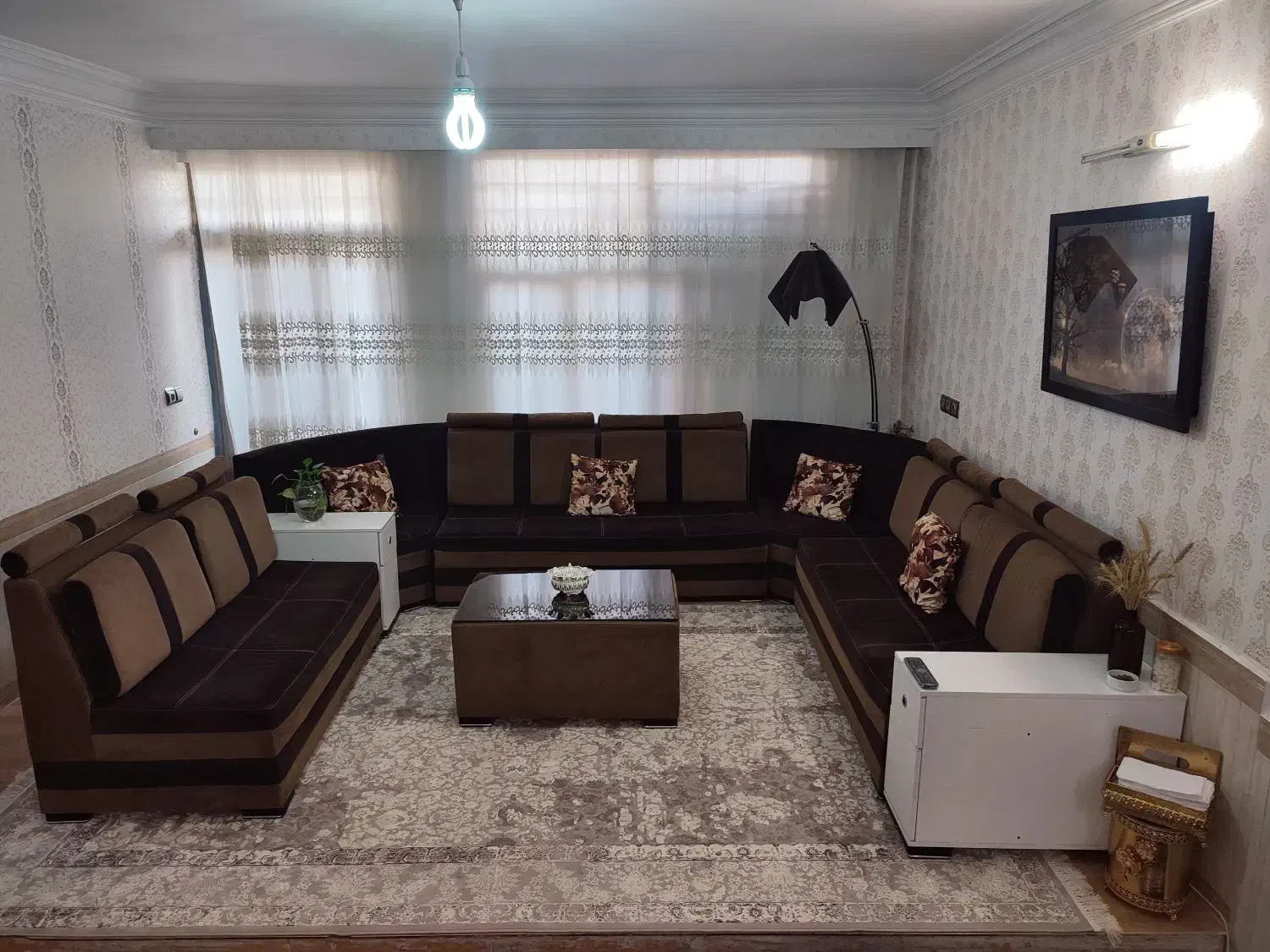 مبلمان راحتی قهوای|مبلمان خانگی و میز عسلی|مشهد, شیرودی|دیوار