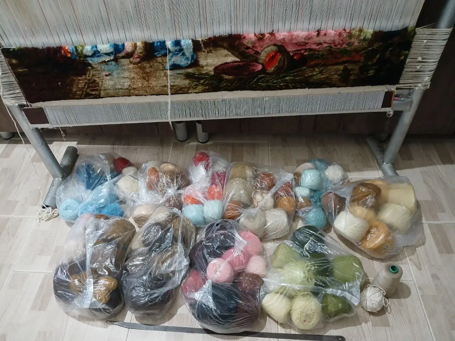 دارقالی|تابلو فرش|شفت, |دیوار