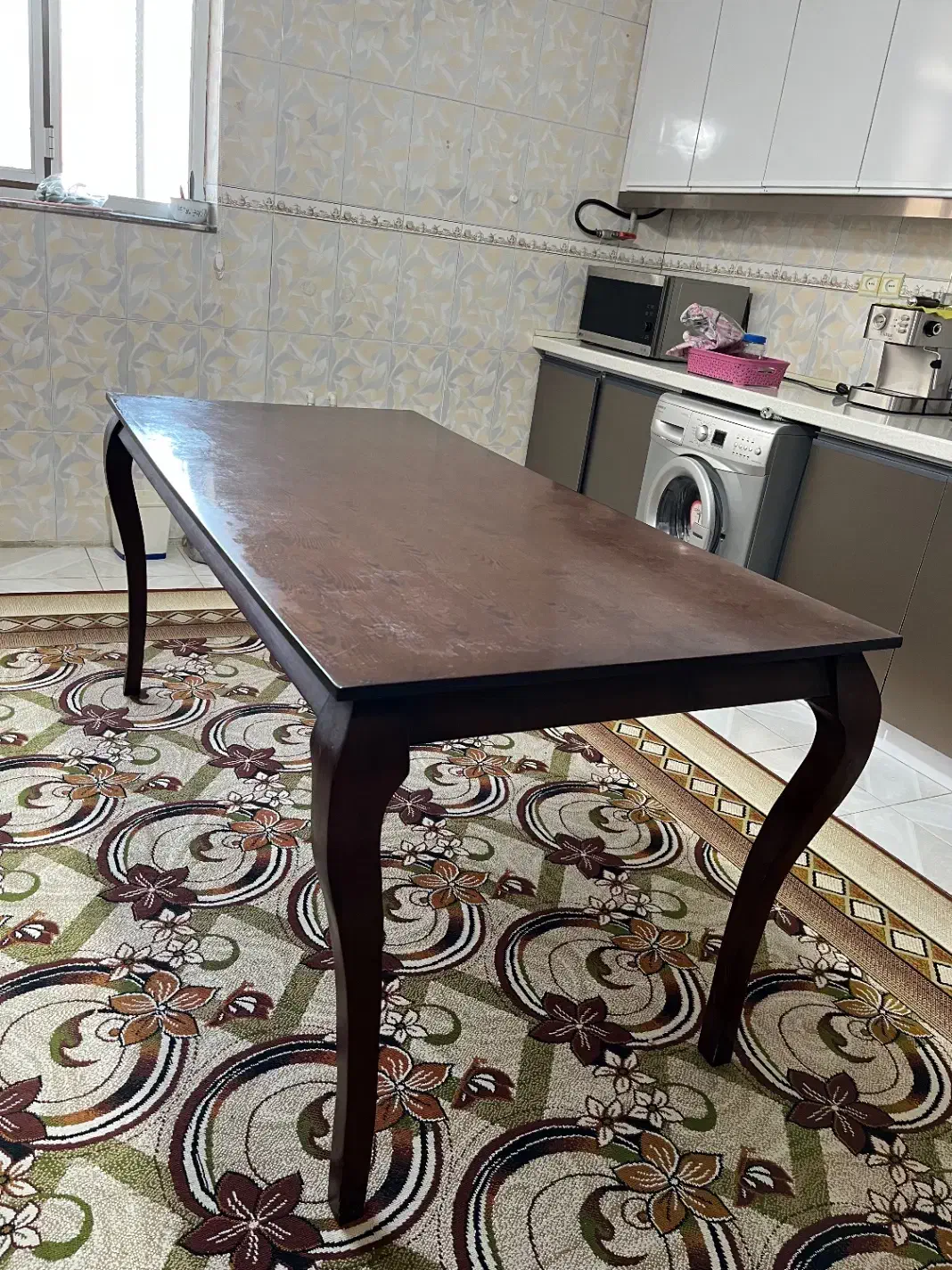 میز ناهار خوری ۶نفره کاملا سالم چوبی بدون خطِ خش|میز و صندلی غذاخوری|آزادشهر, |دیوار