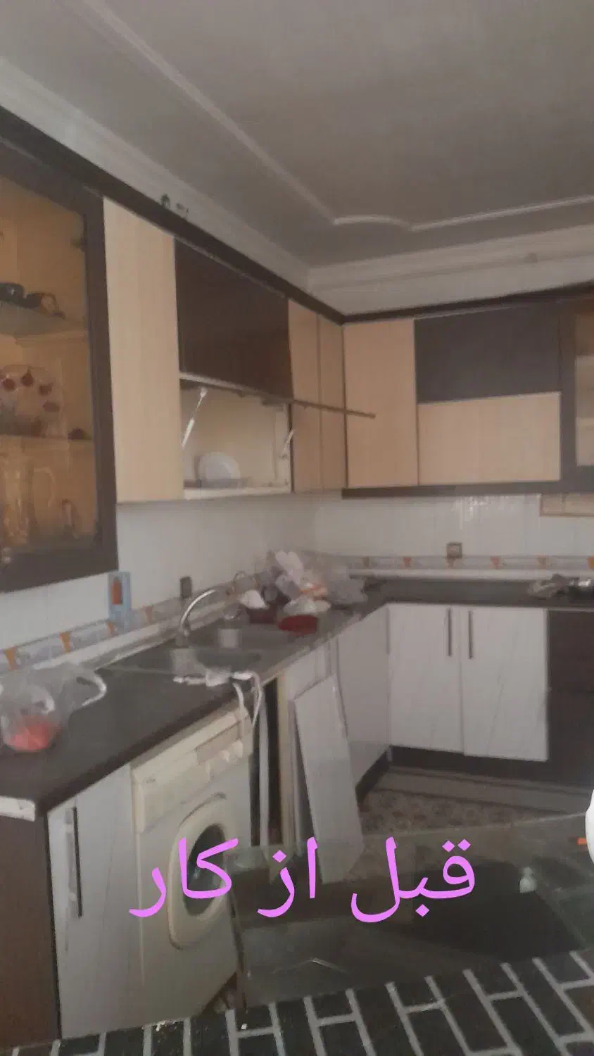 نصب بر چسب کابینت و کمددیواری و درهای چوبی|خدمات پیشه و مهارت|زرند, |دیوار