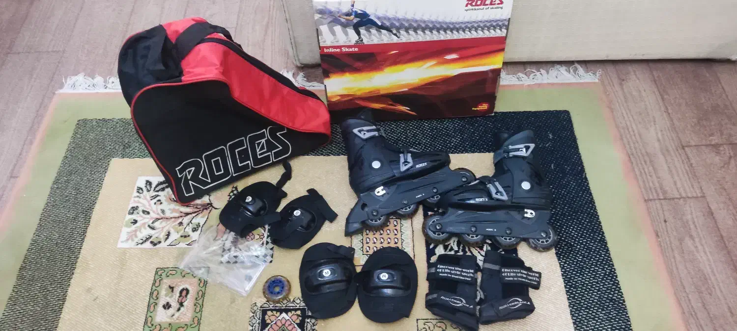 اسکیت roces به همراه کیف و مچ بند|دوچرخه، اسکیت، اسکوتر|تهران, پرستار|دیوار