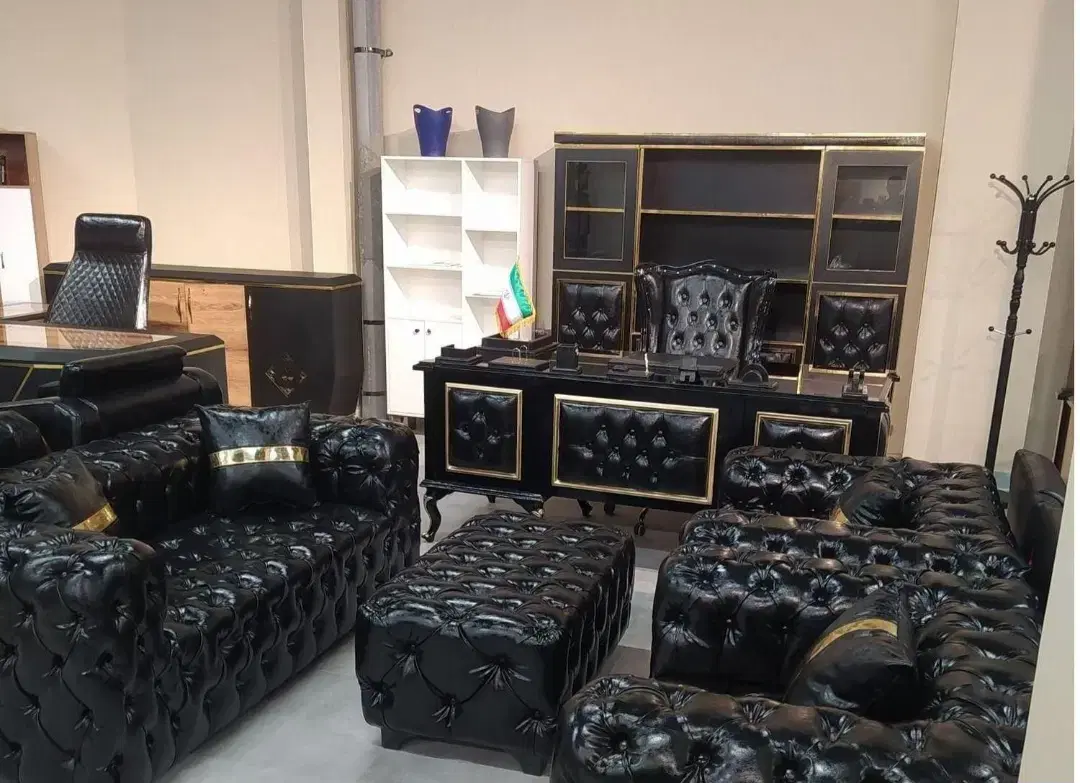 نیمست مبل چرمی اطلس کد۱۱۷۰/میز مدیریت لیندا فایل|دفتر کار|تهران, گلستان (شهرک راه آهن)|دیوار