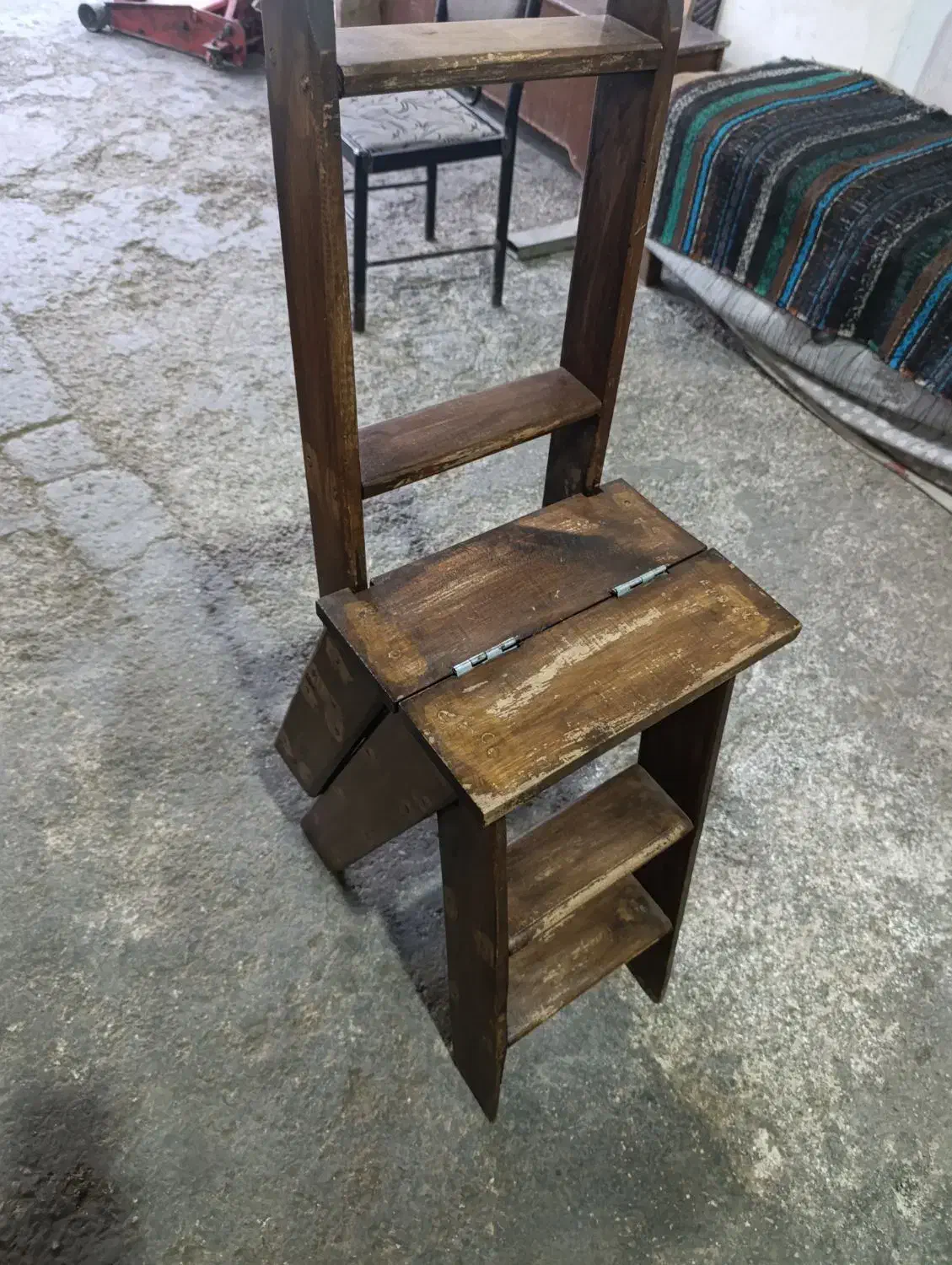 صندلی چند کاره چوب|صندلی و نیمکت|ساری, |دیوار