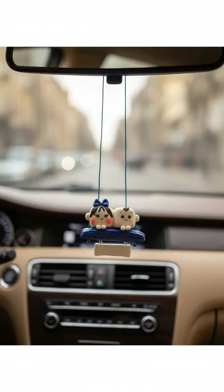 اویز ماشین گیفت یلدایی گیفت ماگ قهوه و کروسان|صنایع دستی و سایر لوازم تزئینی|کرمانشاه, |دیوار