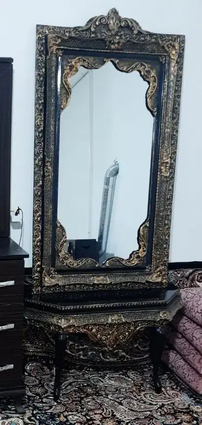 بوفه و آینه شمدان|بوفه، ویترین، کنسول|قیدار, |دیوار