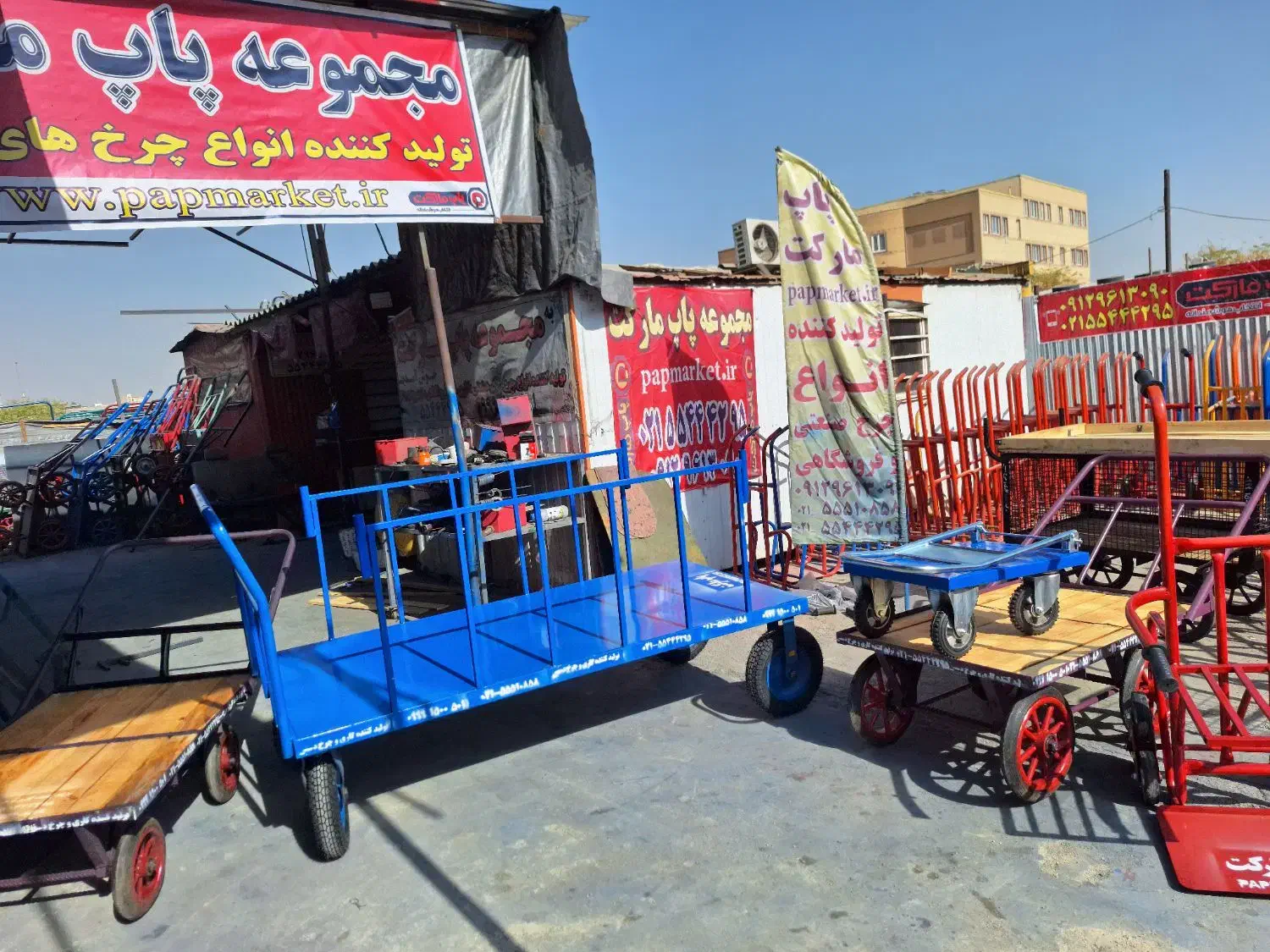 گاری چرخ یاسا شرکتی چهار چرخ دستی چرخ یاسا ۲ تن|ابزارآلات|تهران, میدان میوه و ترهبار مرکزی|دیوار