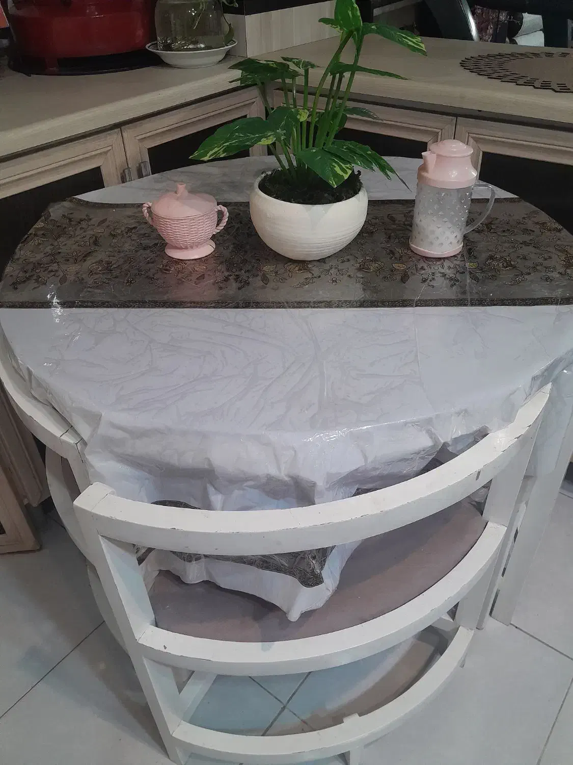 میز ناهارخوری چهار نفره|میز و صندلی غذاخوری|گرمسار, |دیوار