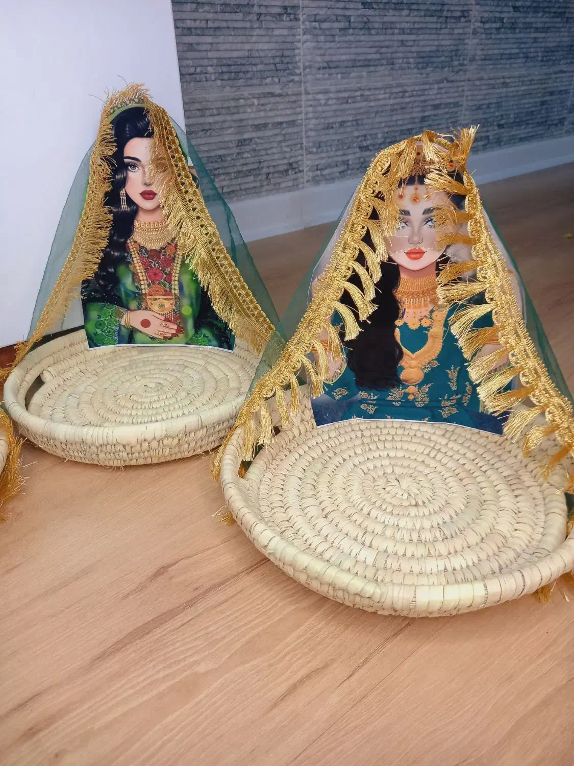 سبد حصیری گیفت|صنایع دستی و سایر لوازم تزئینی|بستک, |دیوار