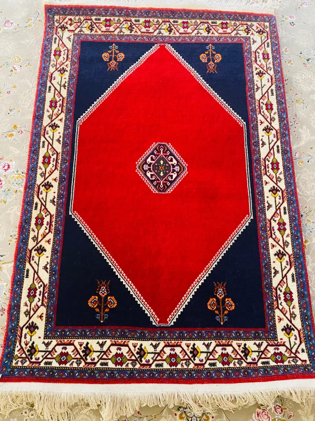 گبه مرینوس ظریف و زیبا|گلیم، جاجیم، گبه|مرودشت, پشت سایپا|دیوار