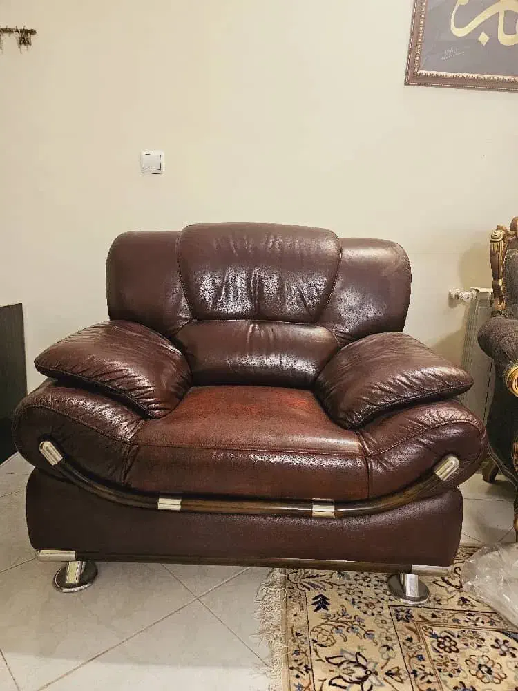 مبل ترک چنتیک چرم|مبلمان خانگی و میز عسلی|تهران, صد دستگاه|دیوار