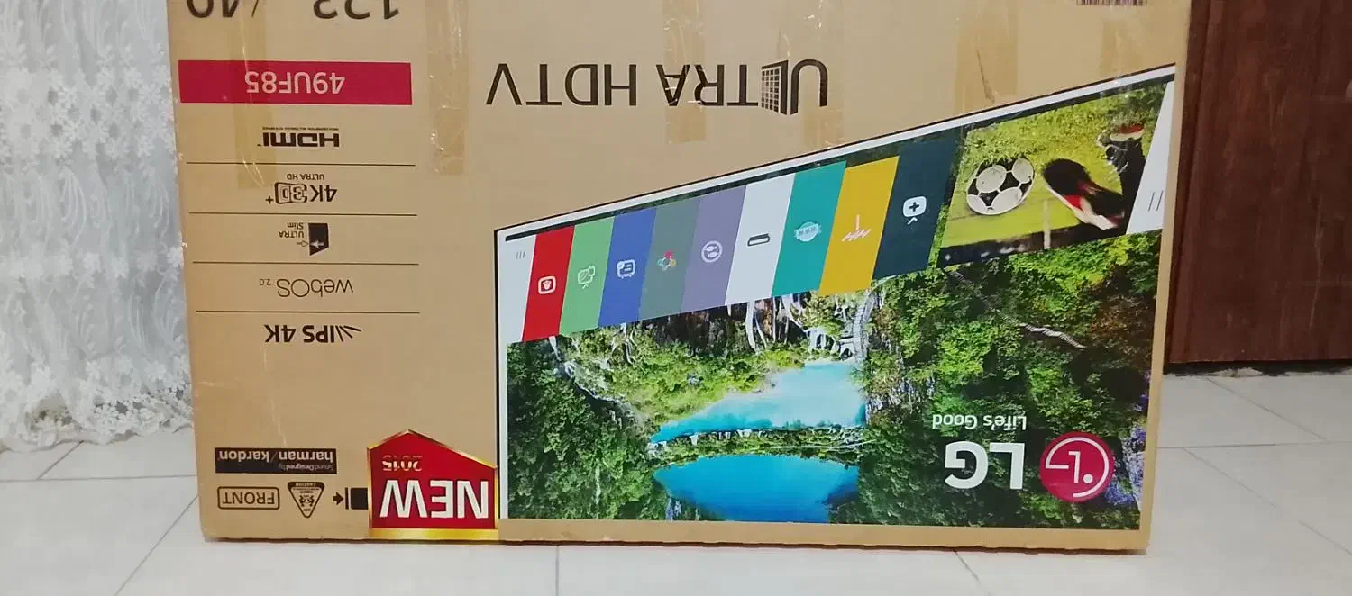 کارتن خالی تلوزیون الجی نو 50اینچ|ابزارآلات|مشهد, رده|دیوار