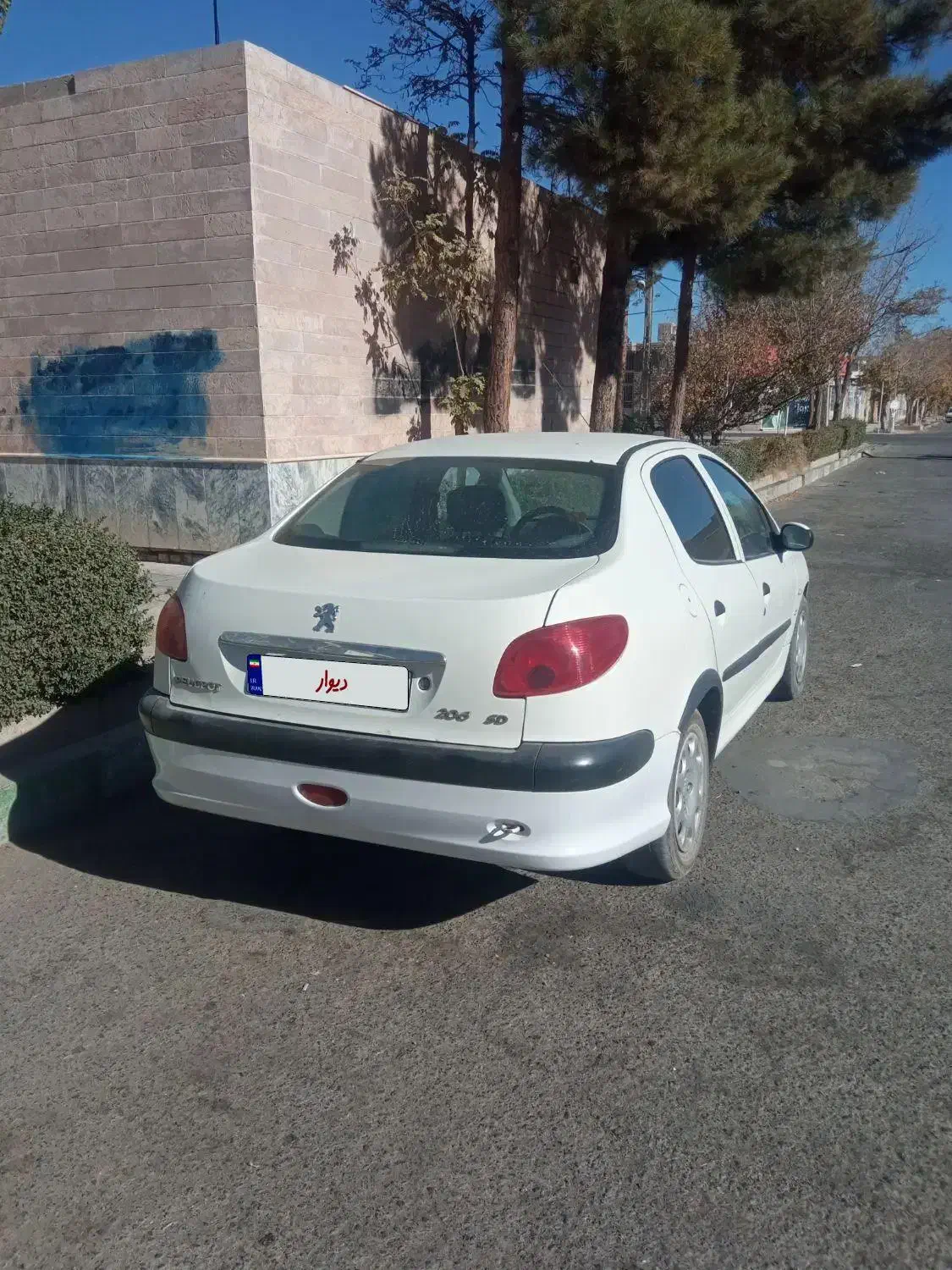 پژو 206 sd سفید ...|خودرو سواری و وانت|تربت‌حیدریه, قائم|دیوار
