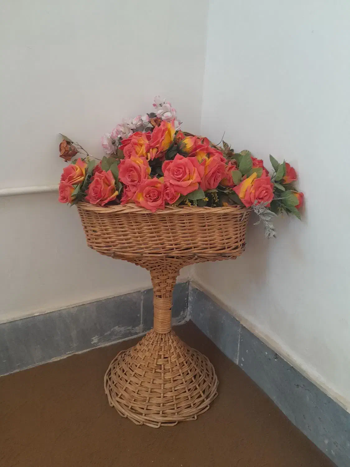 سبد گل حصیری|گل مصنوعی|کوهدشت, |دیوار