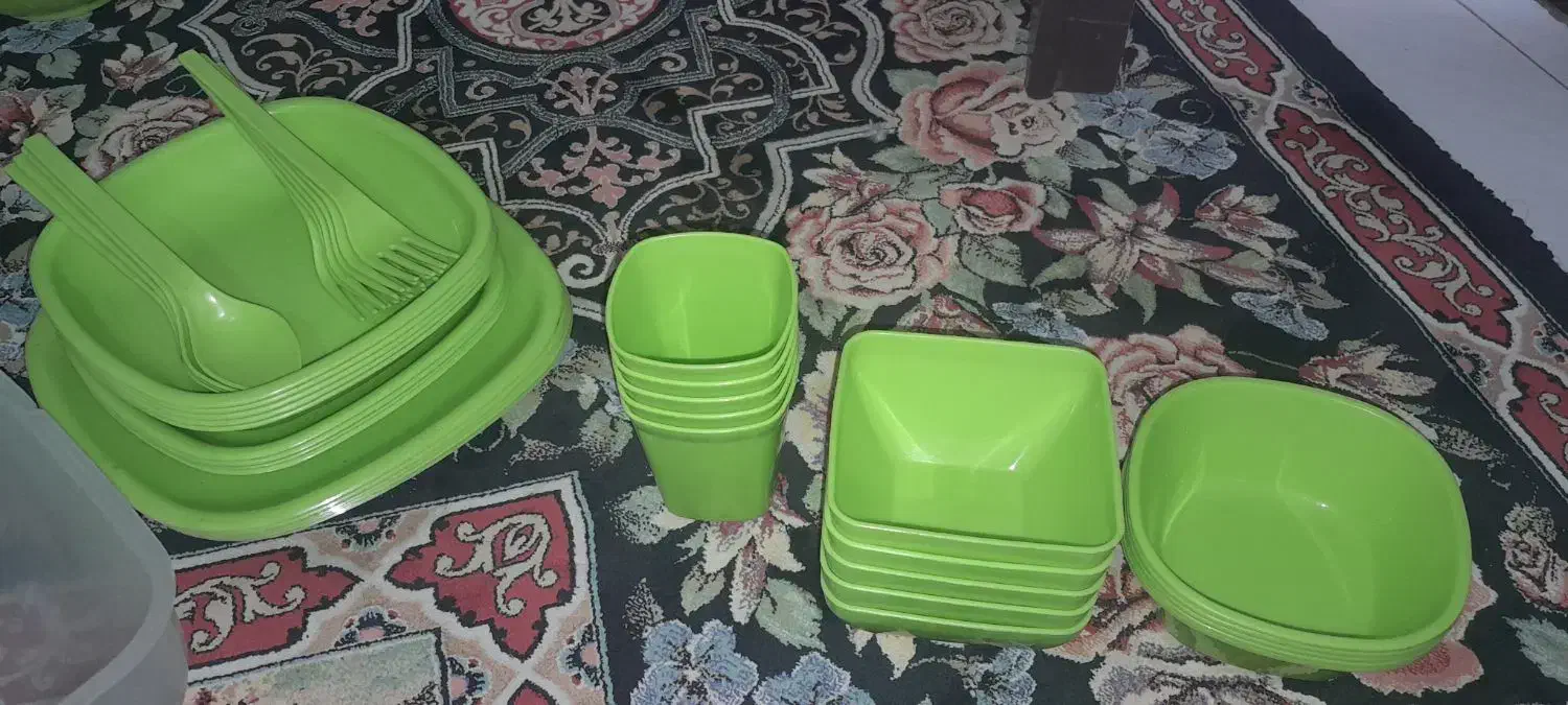 ظروف مسافرتی۴۰تیکه|ظروف نگهدارنده، پلاستیکی، یک‌بارمصرف|الیگودرز, |دیوار