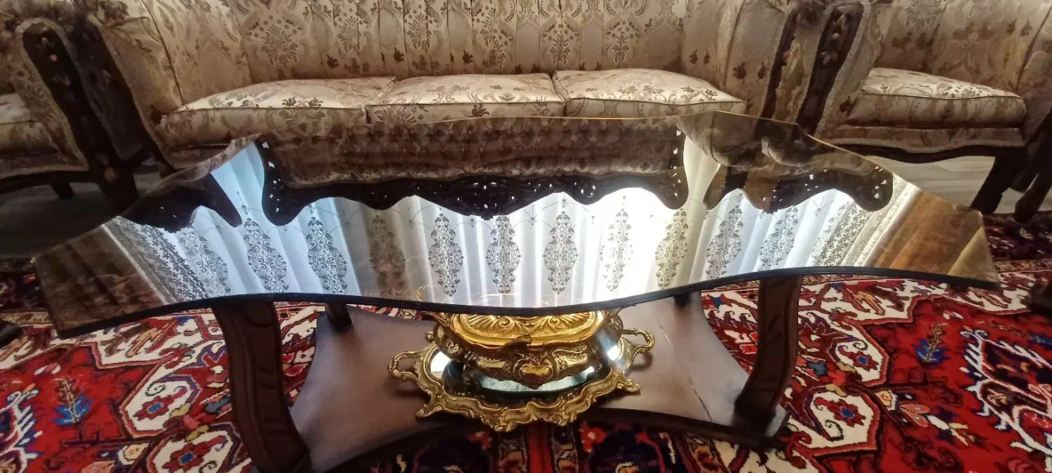 میز همراه بادوتا عسلی|مبلمان خانگی و میز عسلی|میانه, |دیوار