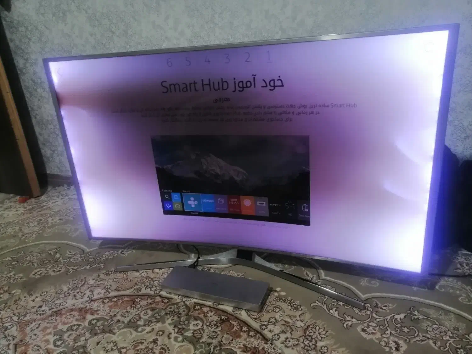 سامسونگ 55منحنی 4k هوشمند اسمارت|تلویزیون و پروژکتور|شهریار, شهریار|دیوار