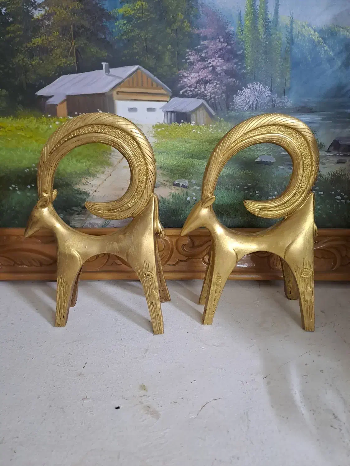 اسب وبز کوهی پلی استر|مجسمه، تندیس، ماکت|بروجرد, |دیوار