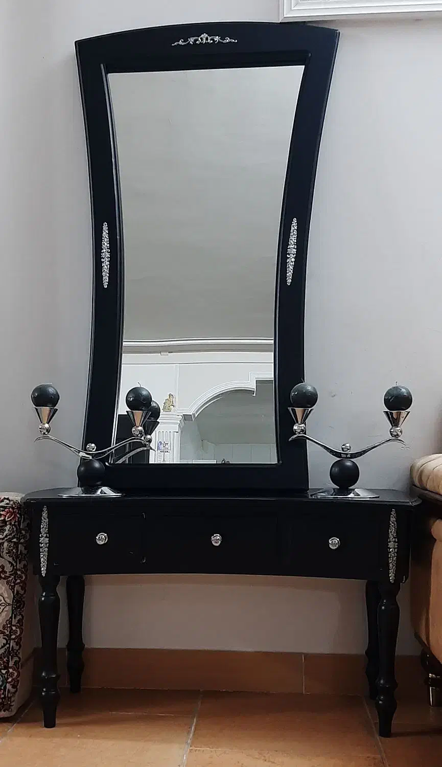 آینه شمعدان و ساعت دیواری|صنایع دستی و سایر لوازم تزئینی|الوند, |دیوار