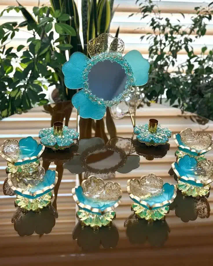 هفت سین های رزینی جذاب|صنایع دستی و سایر لوازم تزئینی|شیراز, قلعه شاهزاده بیگم|دیوار