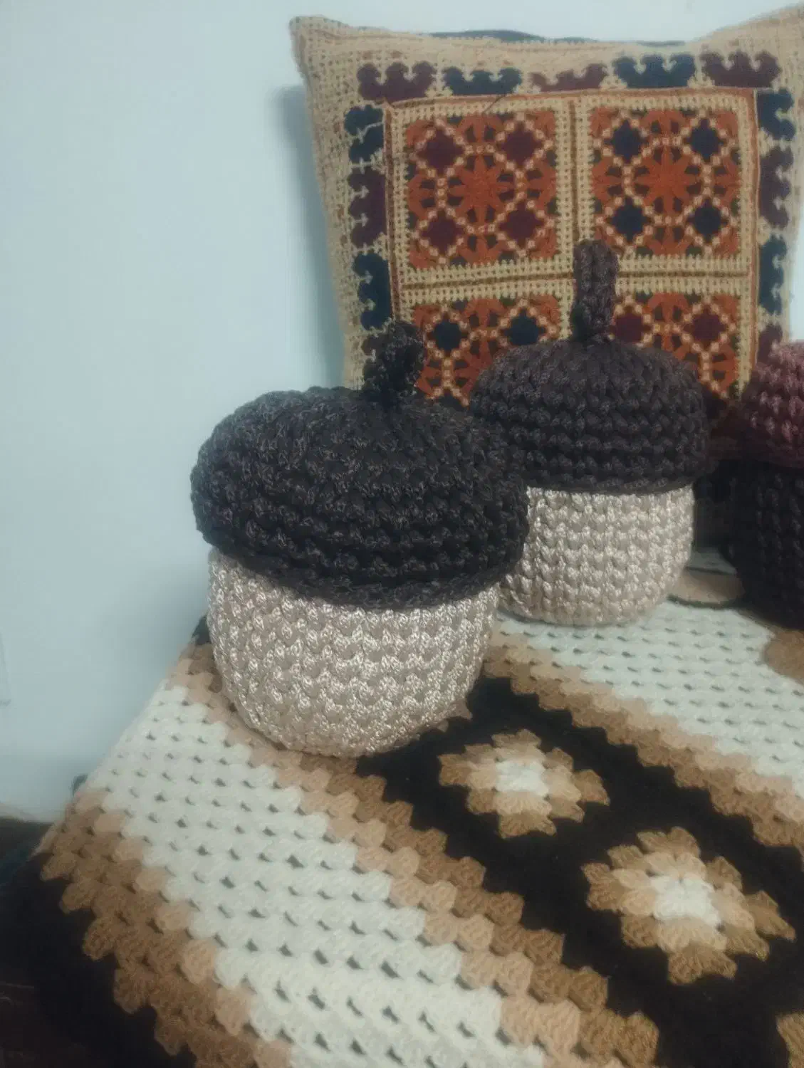 باکس بلوط بافتنی،مکرومه،فندق یلدا|لوازم خیاطی و بافتنی|مشهد, ایثار|دیوار