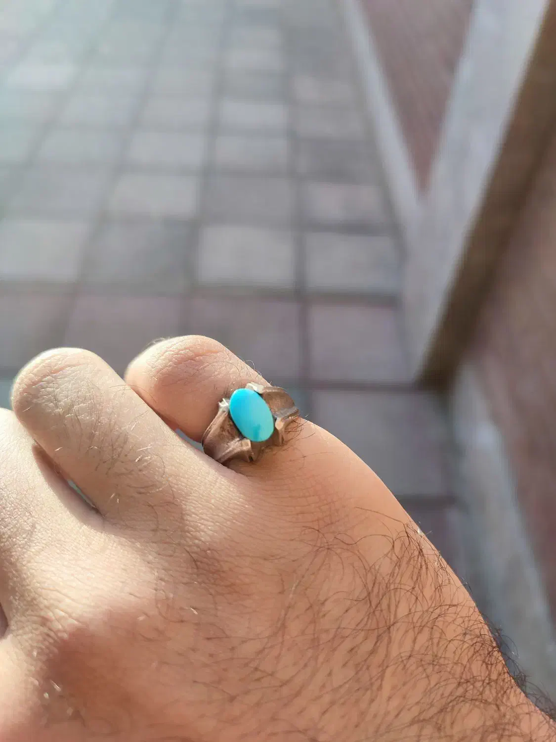 انگشتر فیروزه کهنه|جواهرات|شهریار, شهریار|دیوار