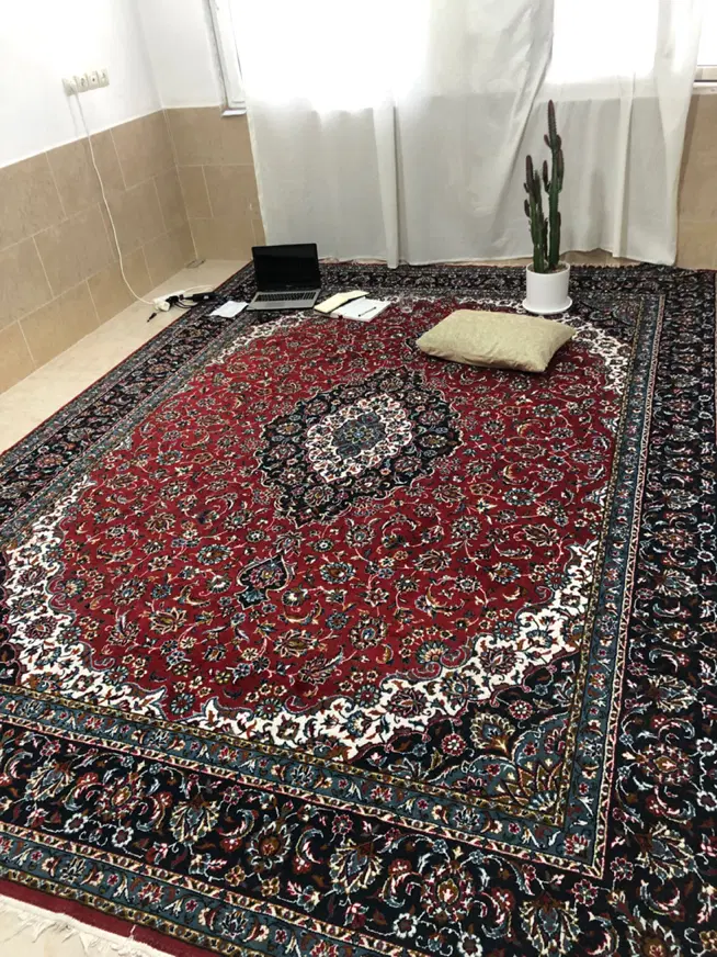 قالی|فرش|شهر بابک, |دیوار