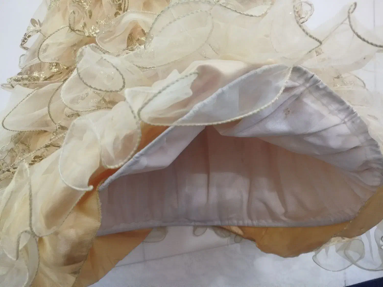 لباس عروس رنگ نباتی|کفش و لباس بچه|قم, شهر قائم|دیوار